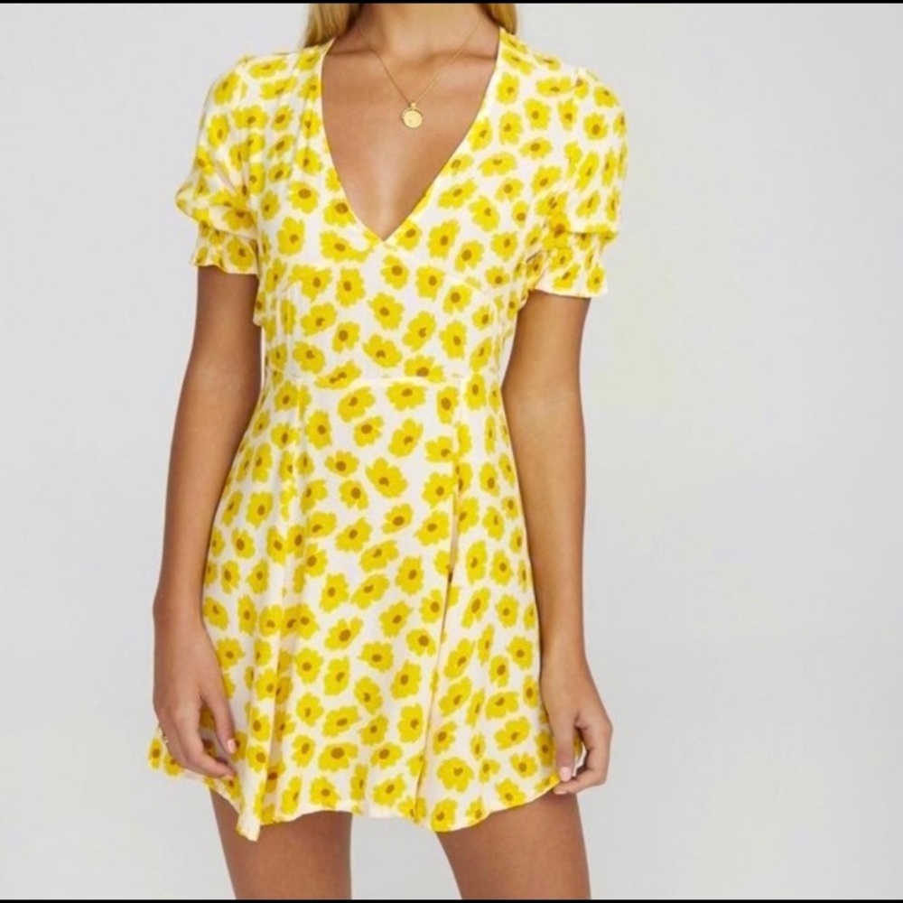 Faithfull the Brand Floral Mini Dress Size 8